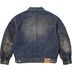 Supreme Distressed Selvedge Trucker Jacket - Washed Indigo (front)