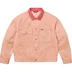 Supreme Distressed Selvedge Trucker Jacket - Washed Pink (front)