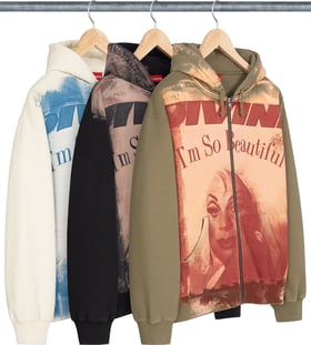 Supreme Divine Zip Up Hooded Sweatshirt