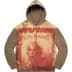 Supreme Divine Zip Up Hooded Sweatshirt - Light Olive (front)