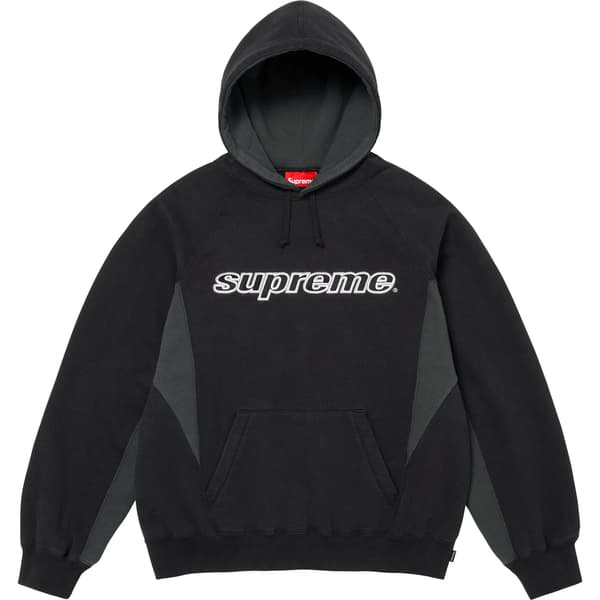 Supreme Division Hooded Sweatshirt - Black (front)