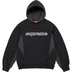 Supreme Division Hooded Sweatshirt - Black (front)
