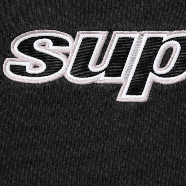 Supreme Division Hooded Sweatshirt - Black (front)