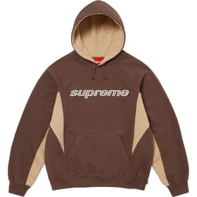 Supreme Division Hooded Sweatshirt Brown