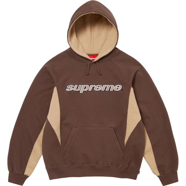 Supreme Division Hooded Sweatshirt - Brown (front)