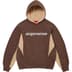 Supreme Division Hooded Sweatshirt - Brown (front)