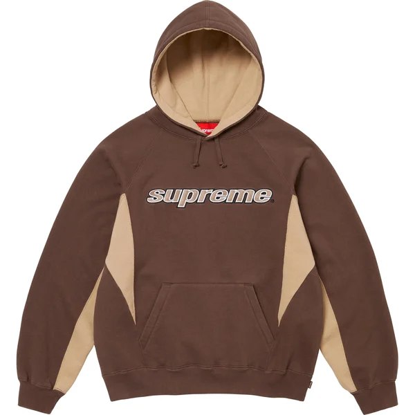 Supreme Division Hooded Sweatshirt - Brown (front)