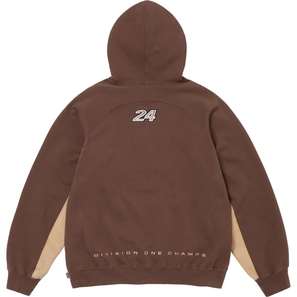 Supreme Division Hooded Sweatshirt - Brown (front)