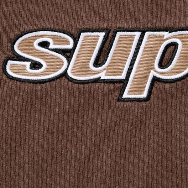 Supreme Division Hooded Sweatshirt - Brown (front)