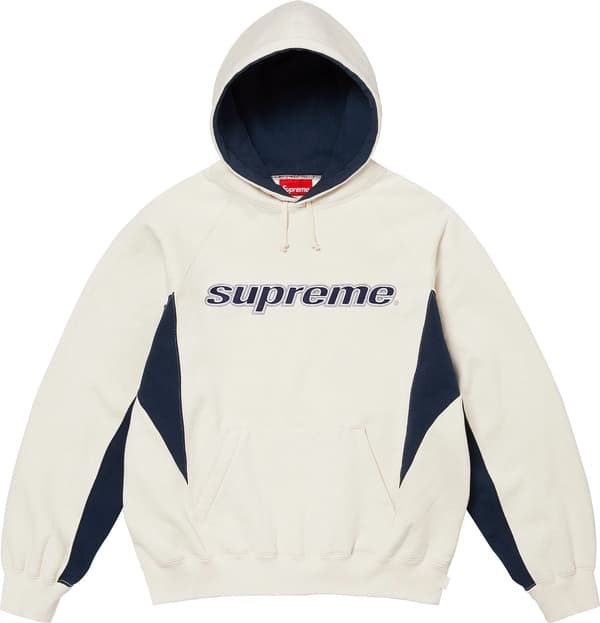 Supreme Division Hooded Sweatshirt - Natural (front)