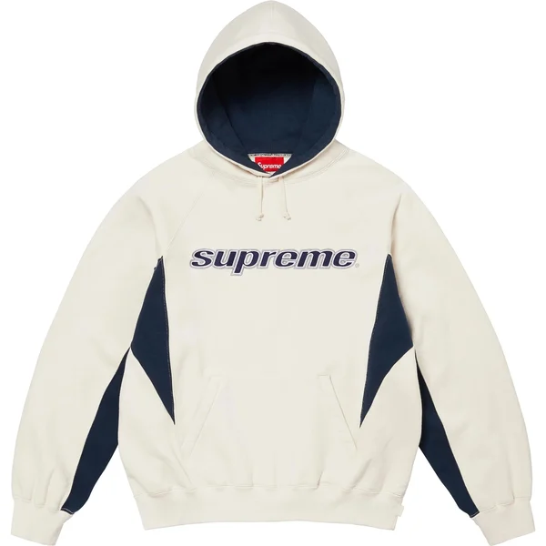 Supreme Division Hooded Sweatshirt - Natural (front)