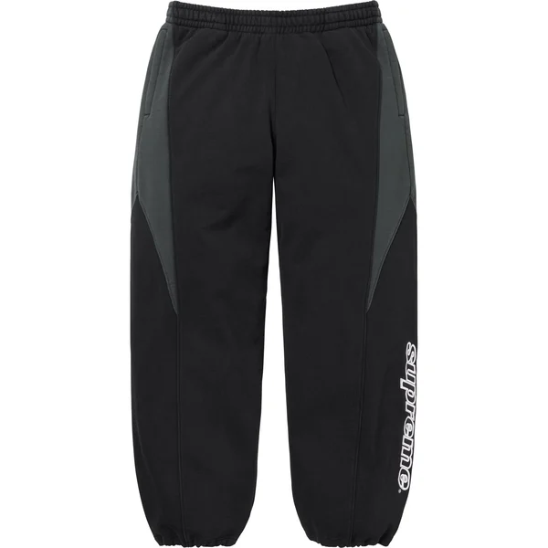 Supreme Division Sweatpant - Black (front)