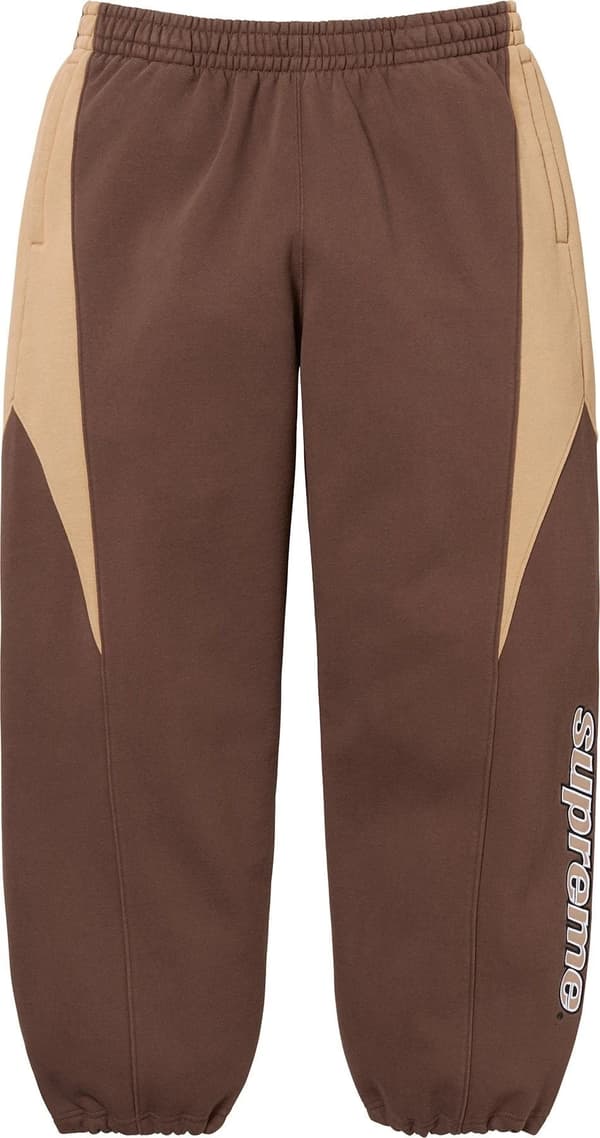 Supreme Division Sweatpant - Brown (front)