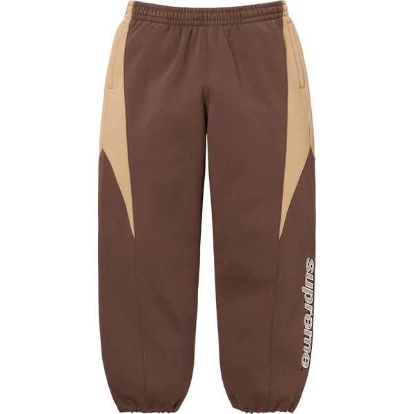Supreme Division Sweatpant - Brown (front)
