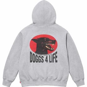 Supreme Doggs Hooded Sweatshirt Heather Grey
