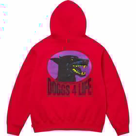 Supreme Doggs Hooded Sweatshirt Red