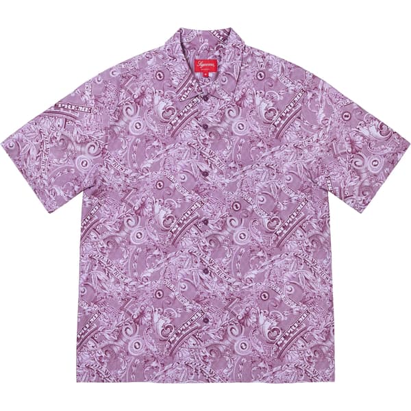 Supreme Dollar S/S Shirt - Purple (front)