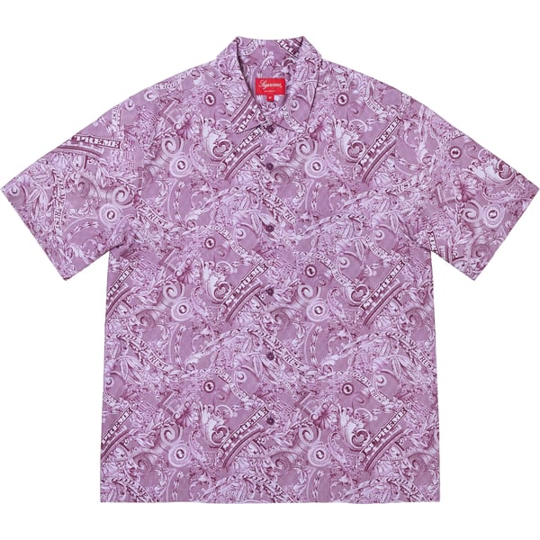 Supreme Dollar S/S Shirt - Purple (front)