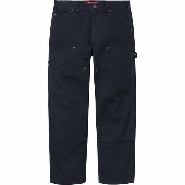 Supreme Double Knee Painter Pant - Black (front)