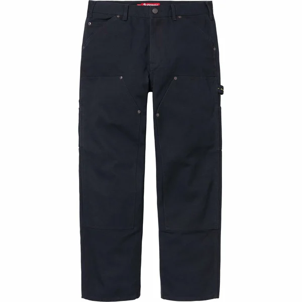 Supreme Double Knee Painter Pant - Black (front)