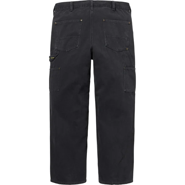 Supreme Double Knee Painter Pant - Black (front)