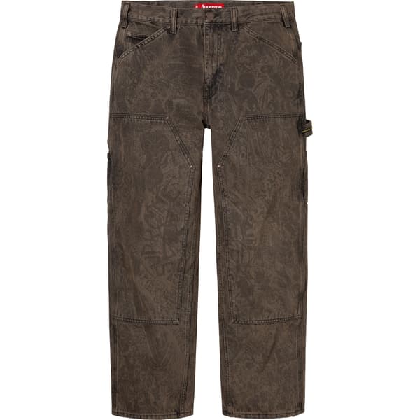 Supreme Double Knee Painter Pant - Liberty (front)