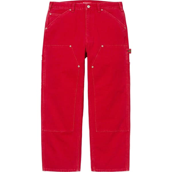 Supreme Double Knee Painter Pant - Red (front)