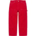 Supreme Double Knee Painter Pant - Red (front)