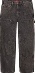 Supreme Double Knee Painter Pant - Washed Black (front)