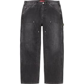Supreme Double Knee Painter Pant Washed Black