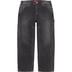 Supreme Double Knee Painter Pant - Washed Black (front)