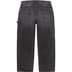 Supreme Double Knee Painter Pant - Washed Black (front)
