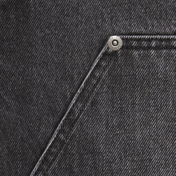 Supreme Double Knee Painter Pant - Washed Black (front)