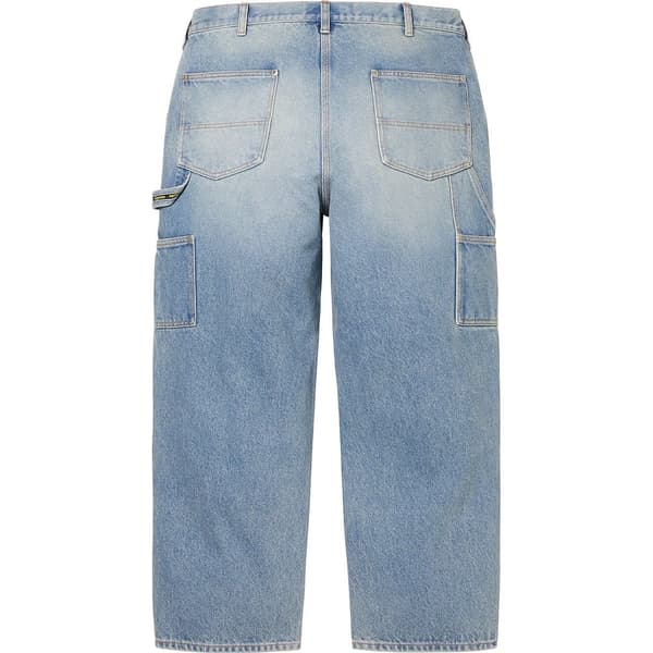 Supreme Double Knee Painter Pant - Washed Blue (front)
