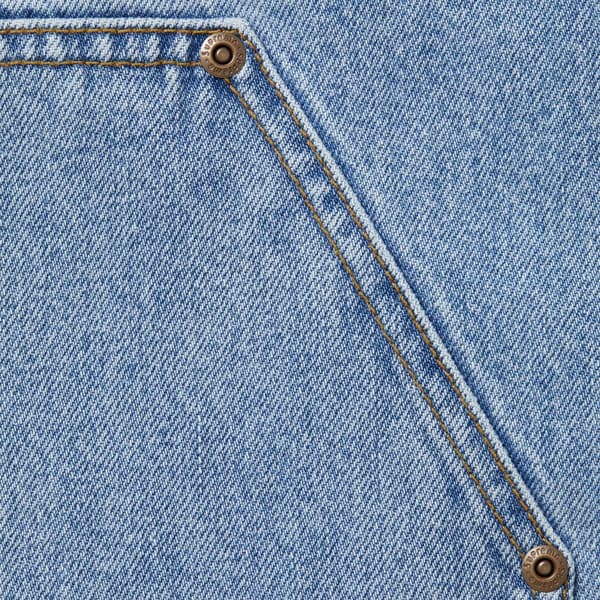Supreme Double Knee Painter Pant - Washed Indigo (front)