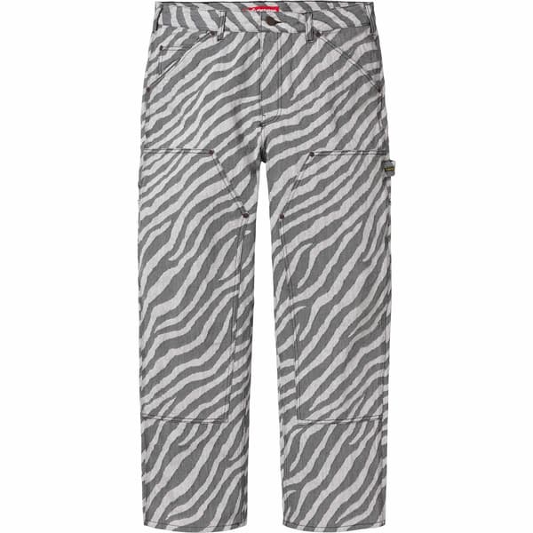 Supreme Double Knee Painter Pant - Zebra (front)
