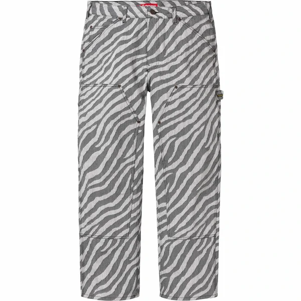 Supreme Double Knee Painter Pant - Zebra (front)