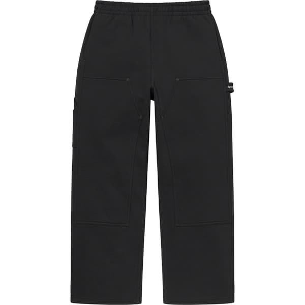 Supreme Double Knee Painter Sweatpant - Black (front)