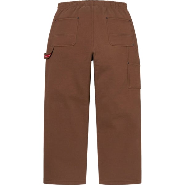 Supreme Double Knee Painter Sweatpant - Brown (front)