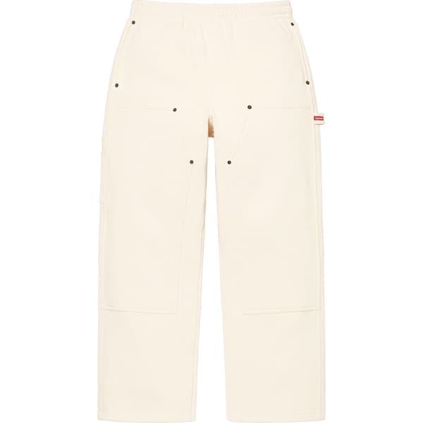 Supreme Double Knee Painter Sweatpant - Natural (front)