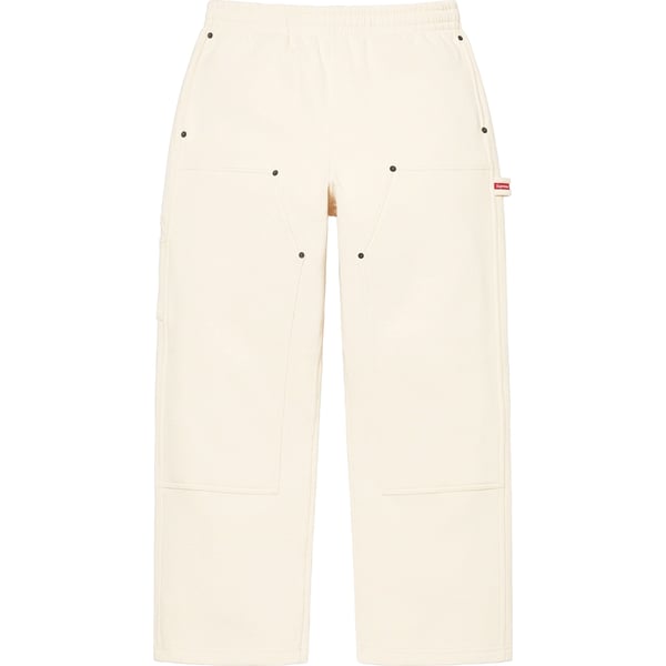 Supreme Double Knee Painter Sweatpant - Natural (front)