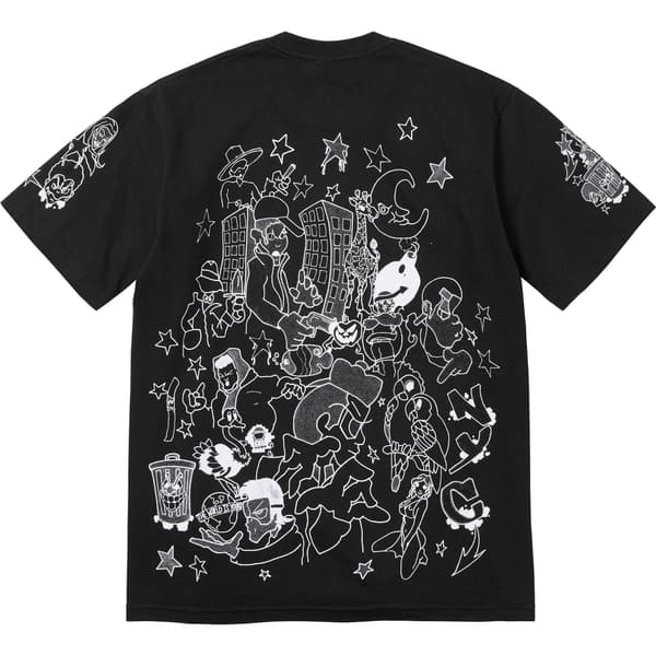 Supreme Downtown Tee - Black (front)