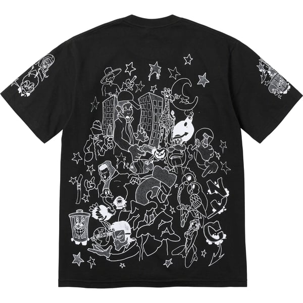 Supreme Downtown Tee - Black (front)