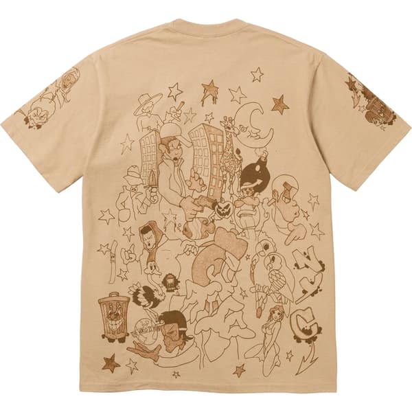 Supreme Downtown Tee - Khaki (front)