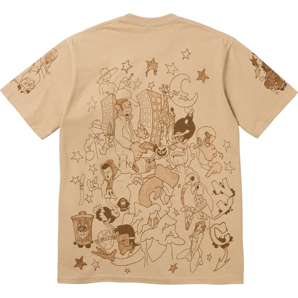 Supreme Downtown Tee - Khaki (front)