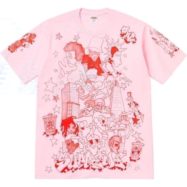 Supreme Downtown Tee - Light Pink (front)