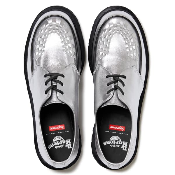 Supreme Dr. Martens Ramsey Creeper - Silver (front)