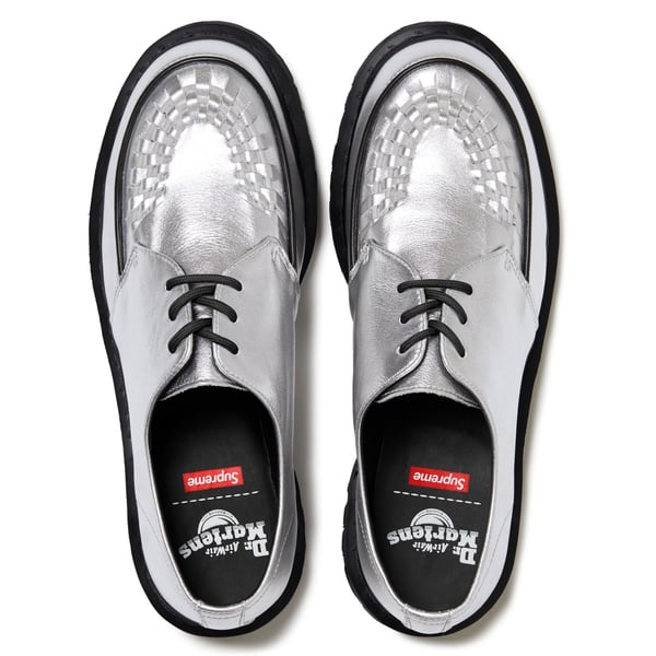 Supreme Dr. Martens Ramsey Creeper - Silver (front)