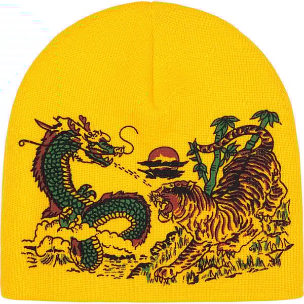Supreme Dragon Beanie - Yellow (front)