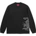 Supreme Dragon Embroidered L/S Top - Black (front)